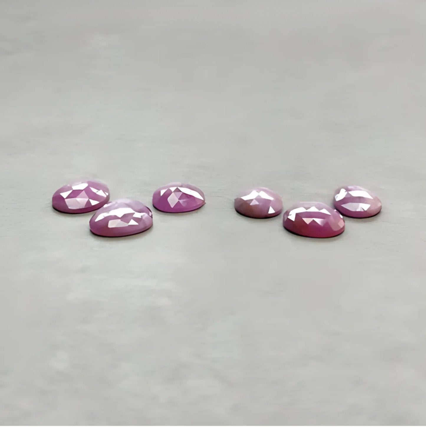 Flat Back Pink Sapphire
