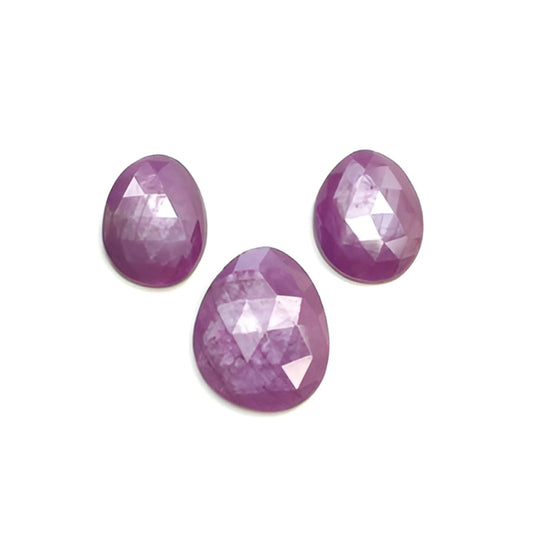 Rubin-Edelstein mit flacher Rückseite