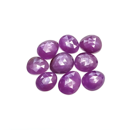 Piedra preciosa rubí frambuesa