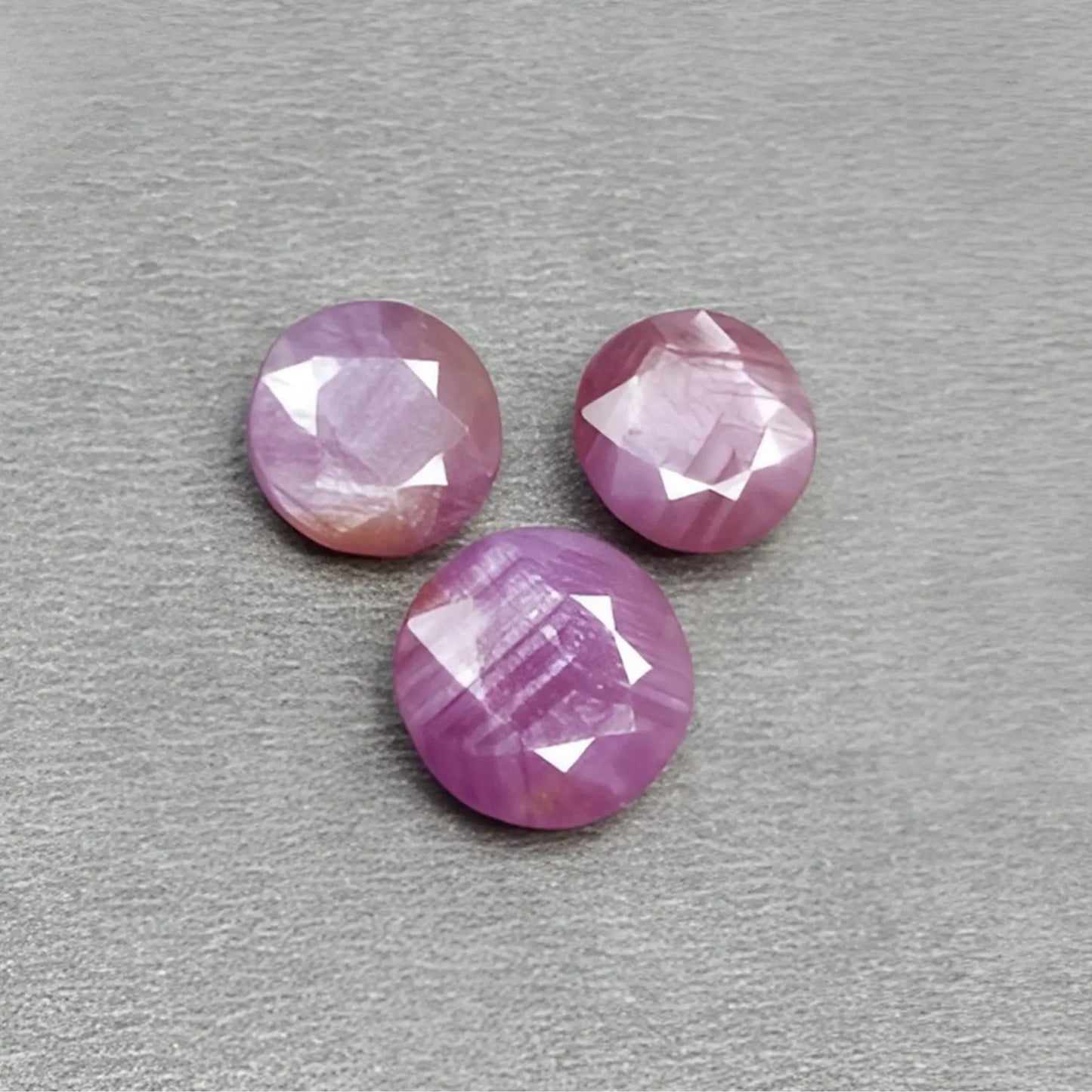 Faceted Pink Sapphire Cut
