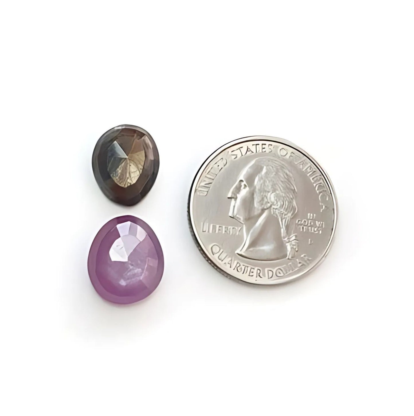 Piedra preciosa de zafiro frambuesa