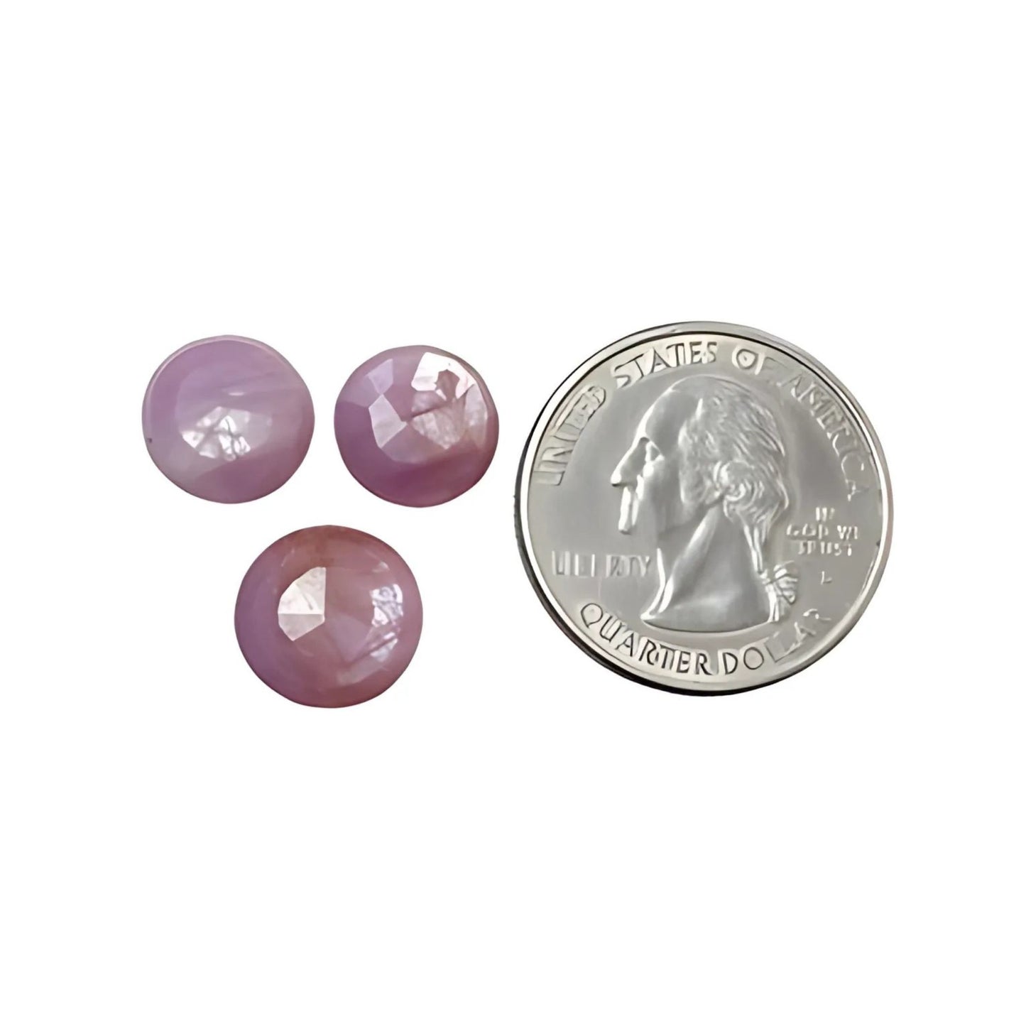 Zafiro rosa facetado