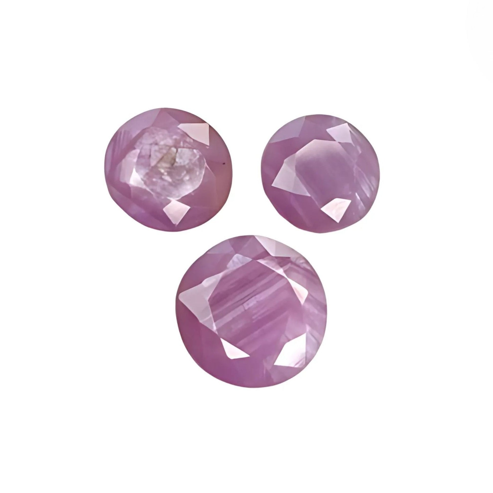 Zaffiro rosa sfaccettato