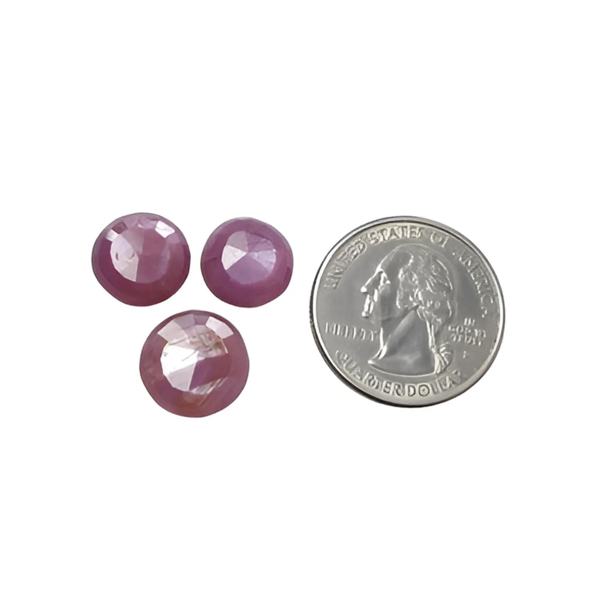 天然粉红蓝宝石切割