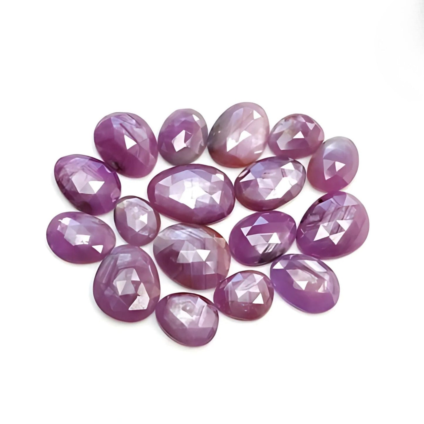 Rubin mit flacher Rückseite