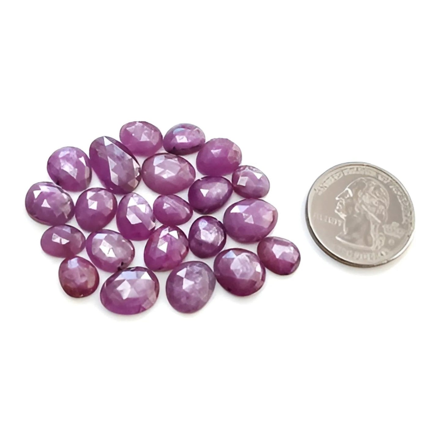 Faceted Ruby Gemstone