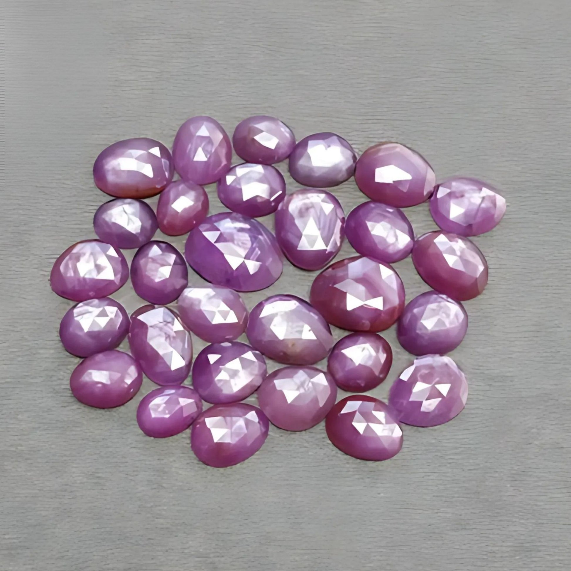 Zafiro rosa facetado