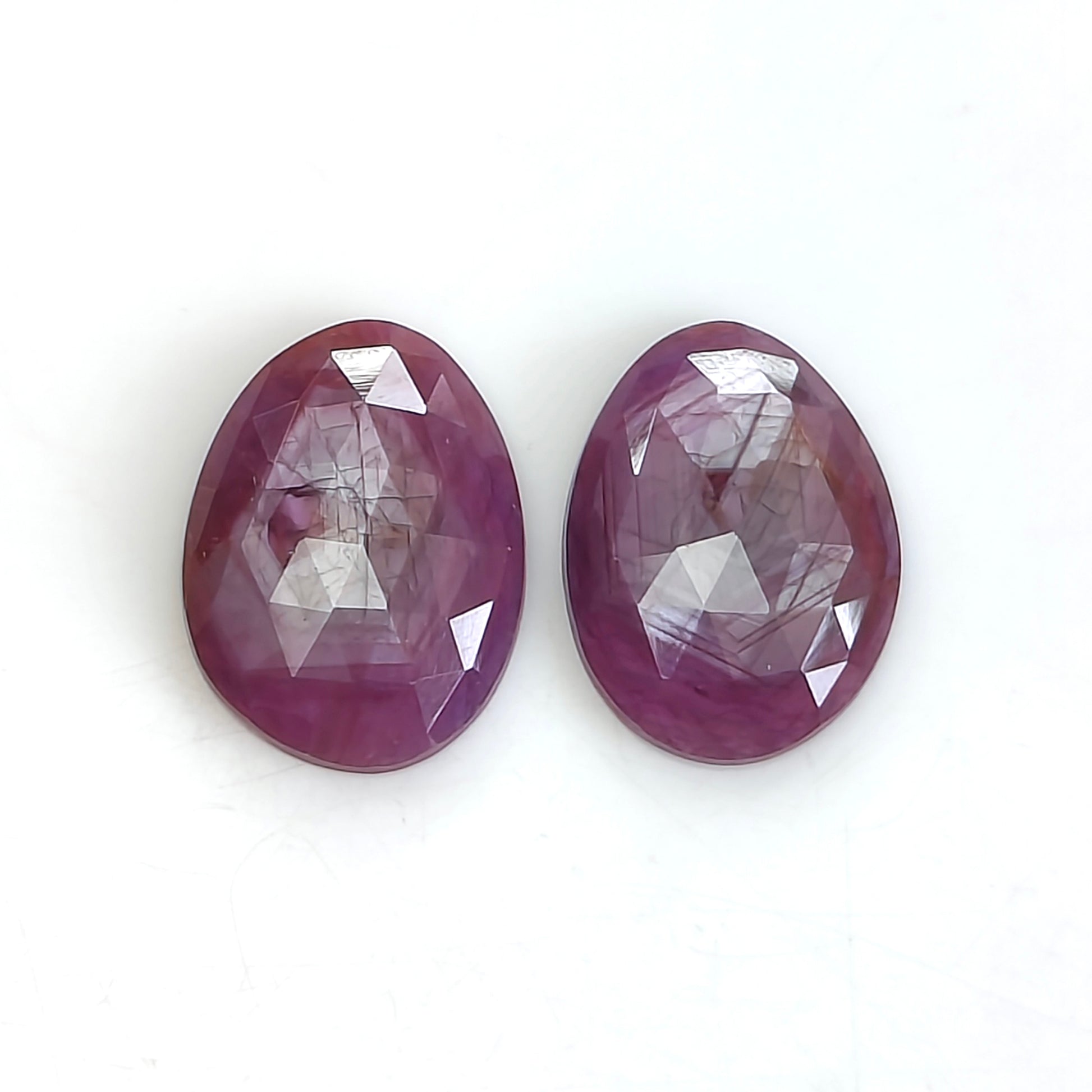 pink sapphire rose cut gemstone