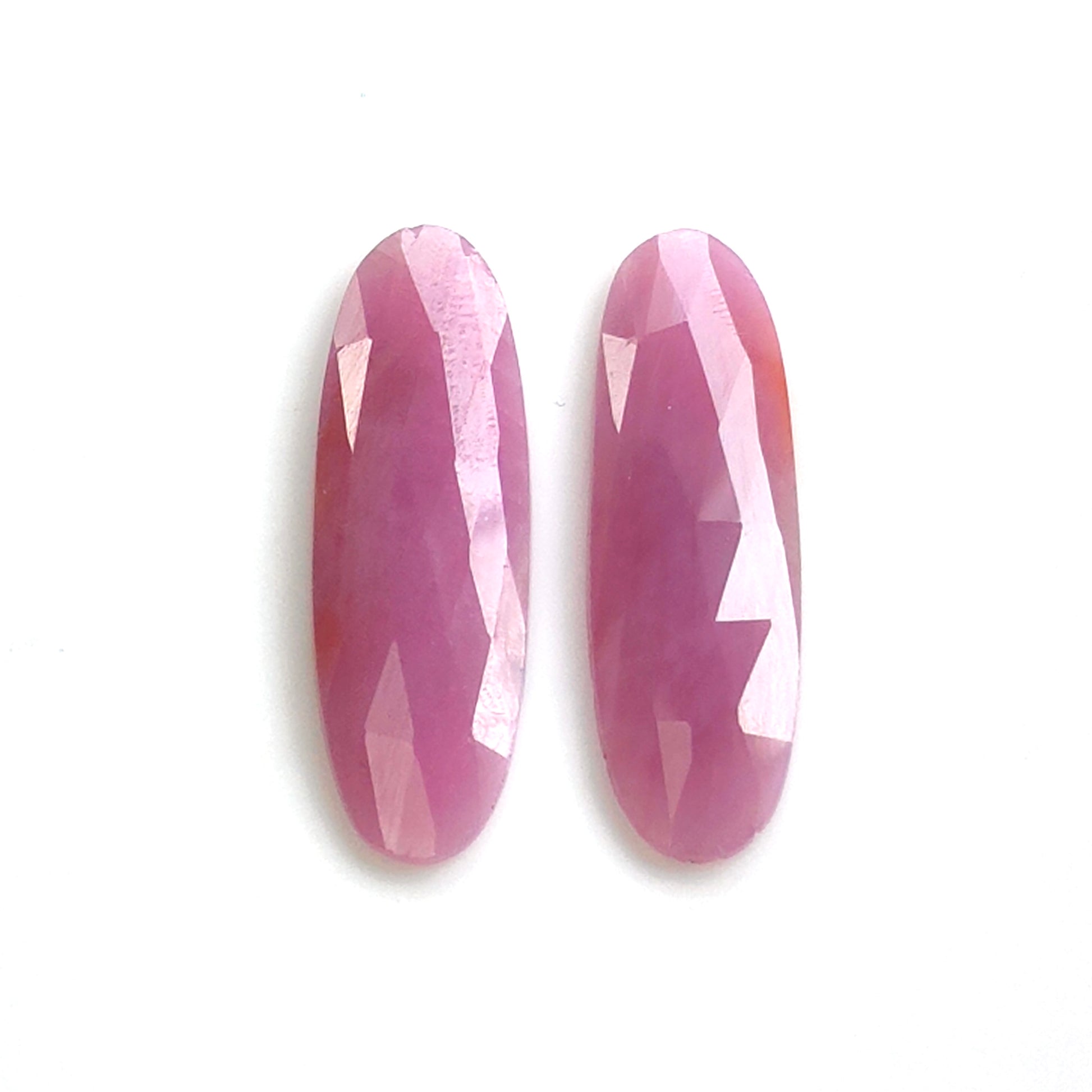 pink sapphire rose cut gemstone
