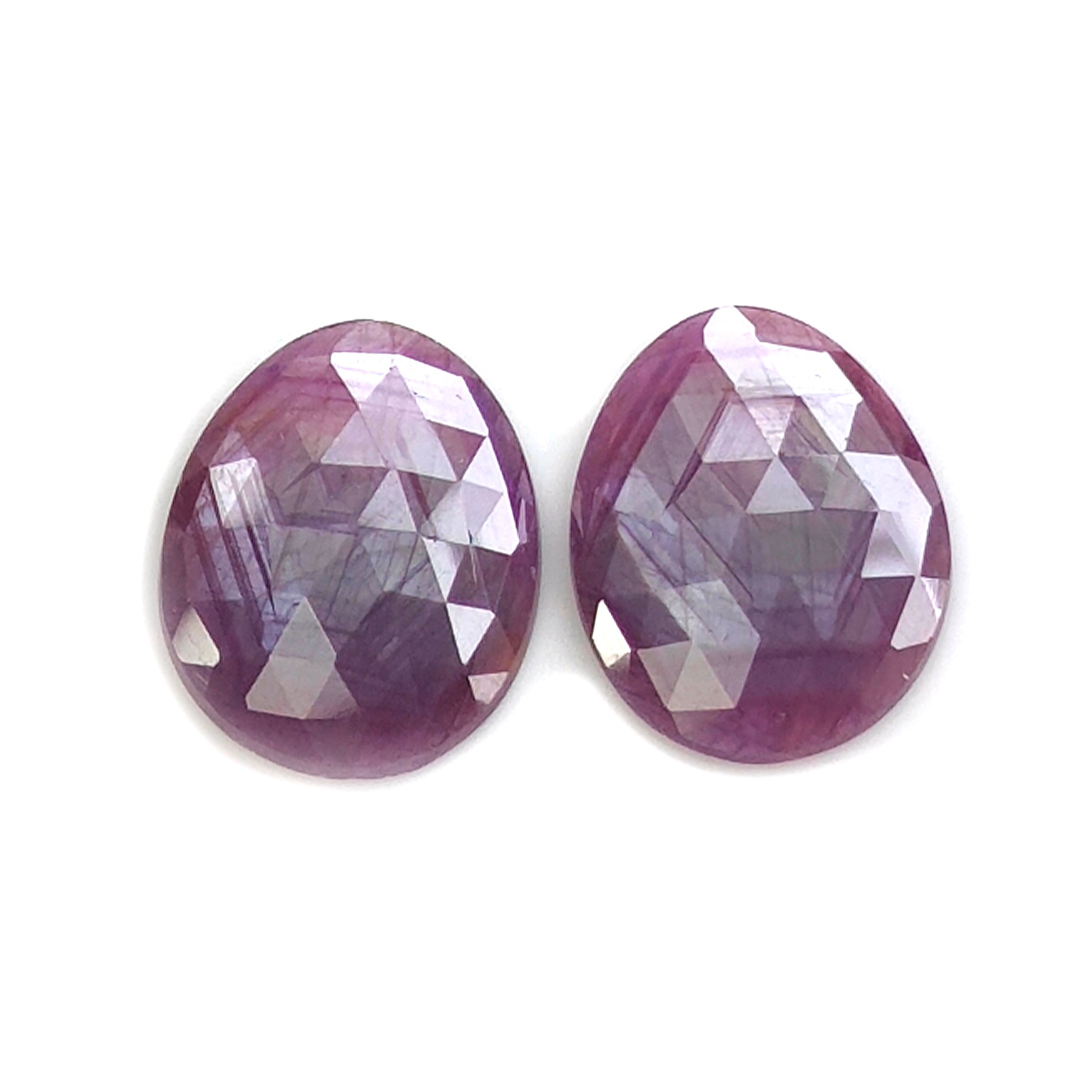 pink sapphire rose cut gemstone