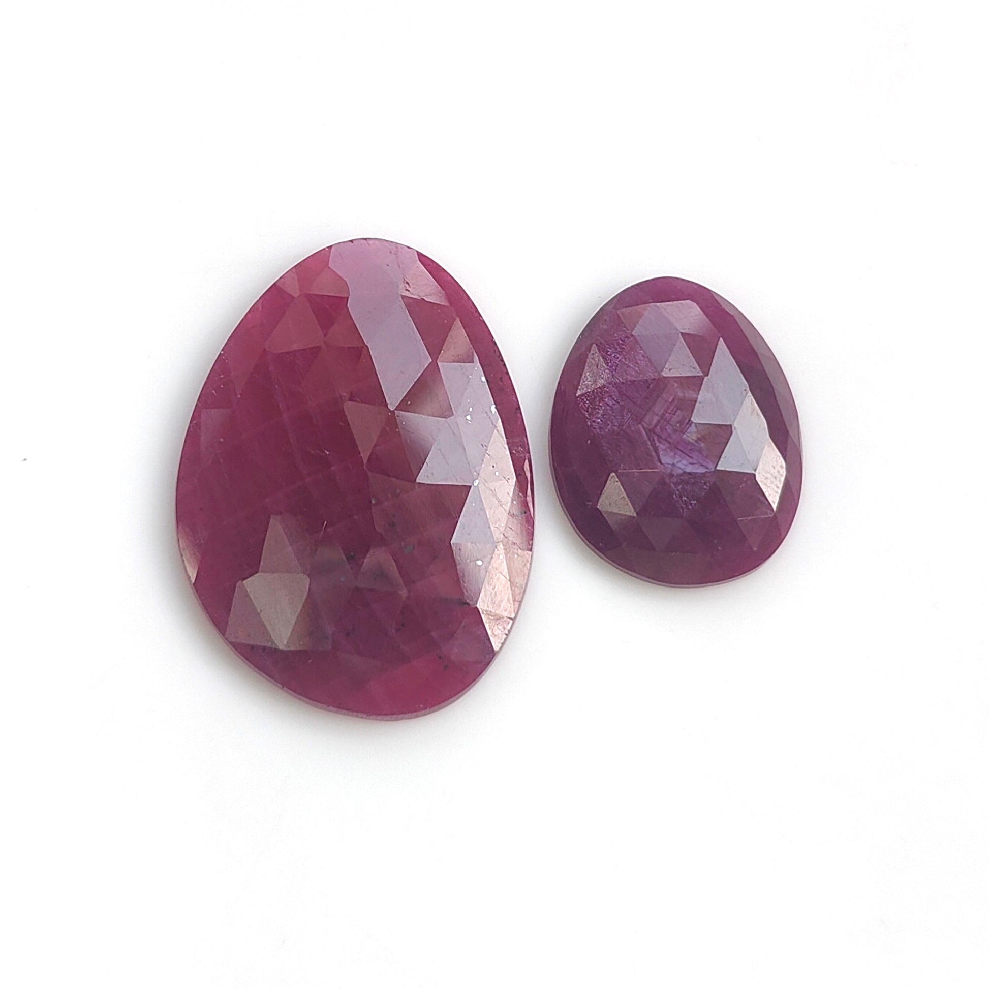 pink sapphire rose cut gemstone