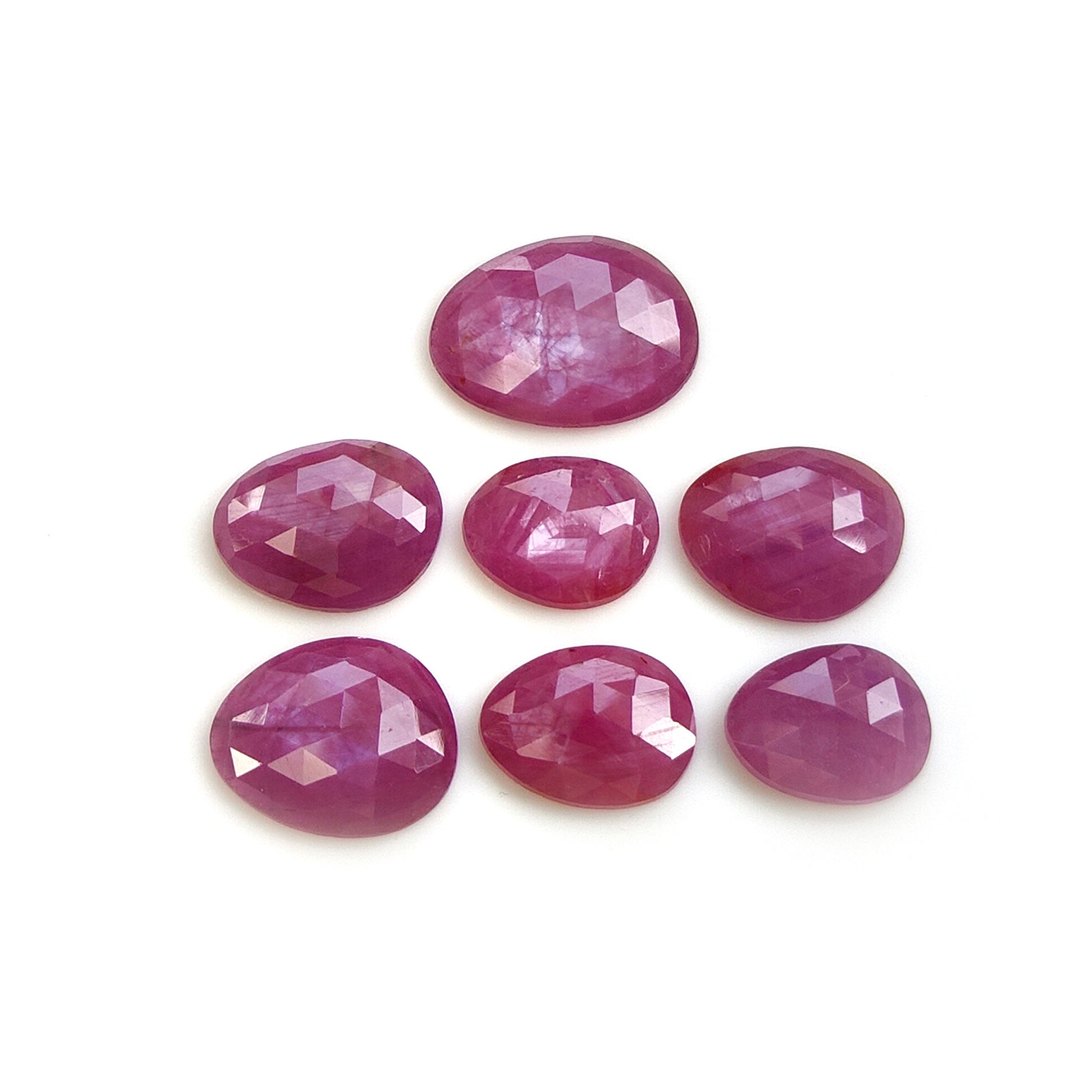 pink sapphire rose cut gemstone