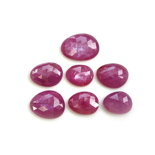pink sapphire rose cut gemstone