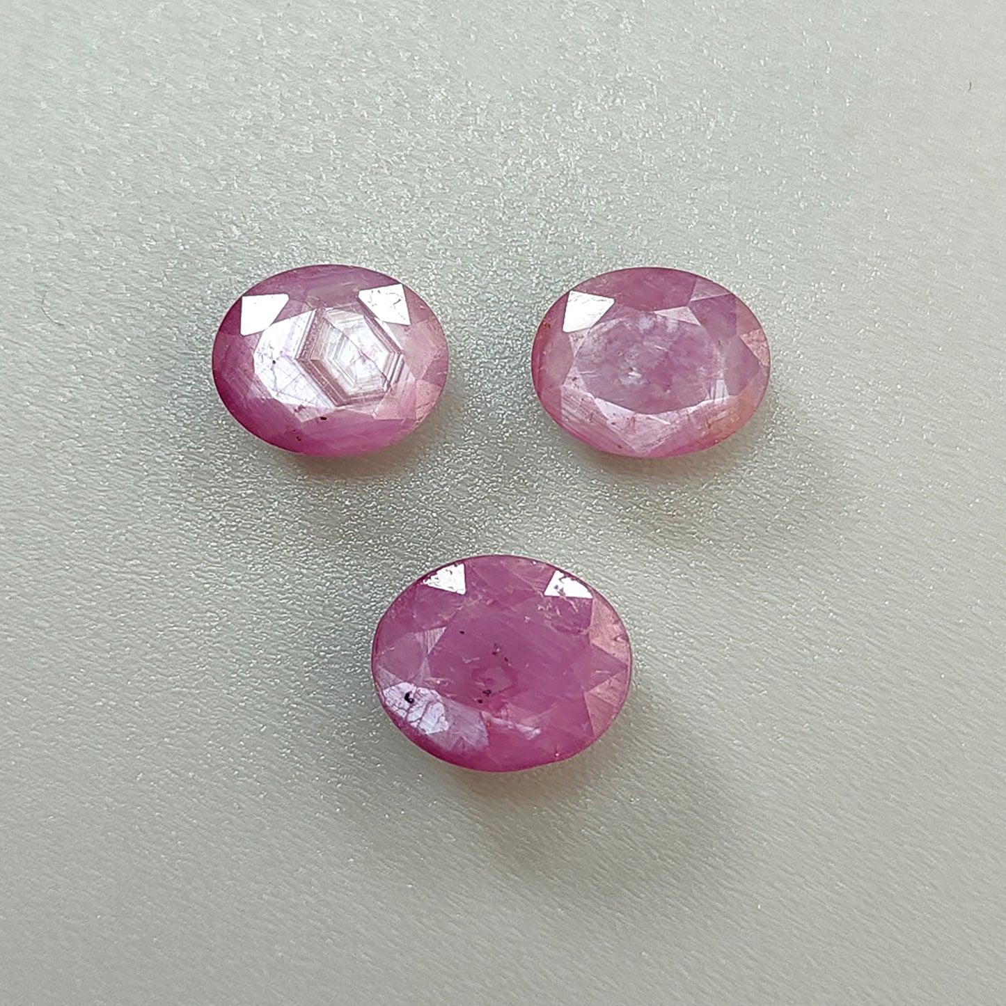 Faceted Pink Sapphire Cut