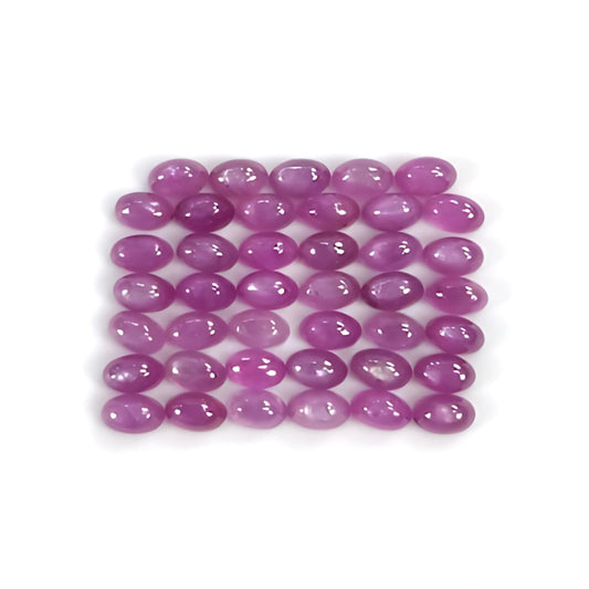 pink sapphire oval cabochon