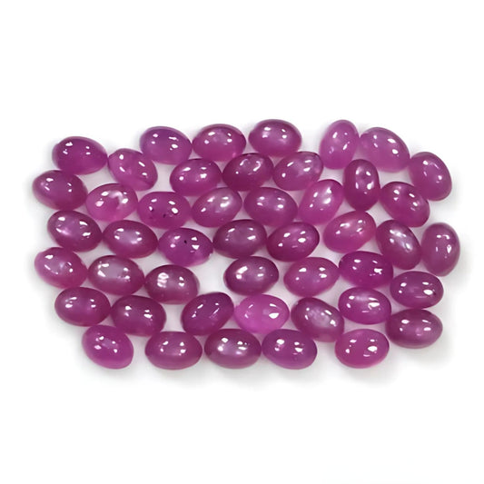 pink sapphire oval cabochon