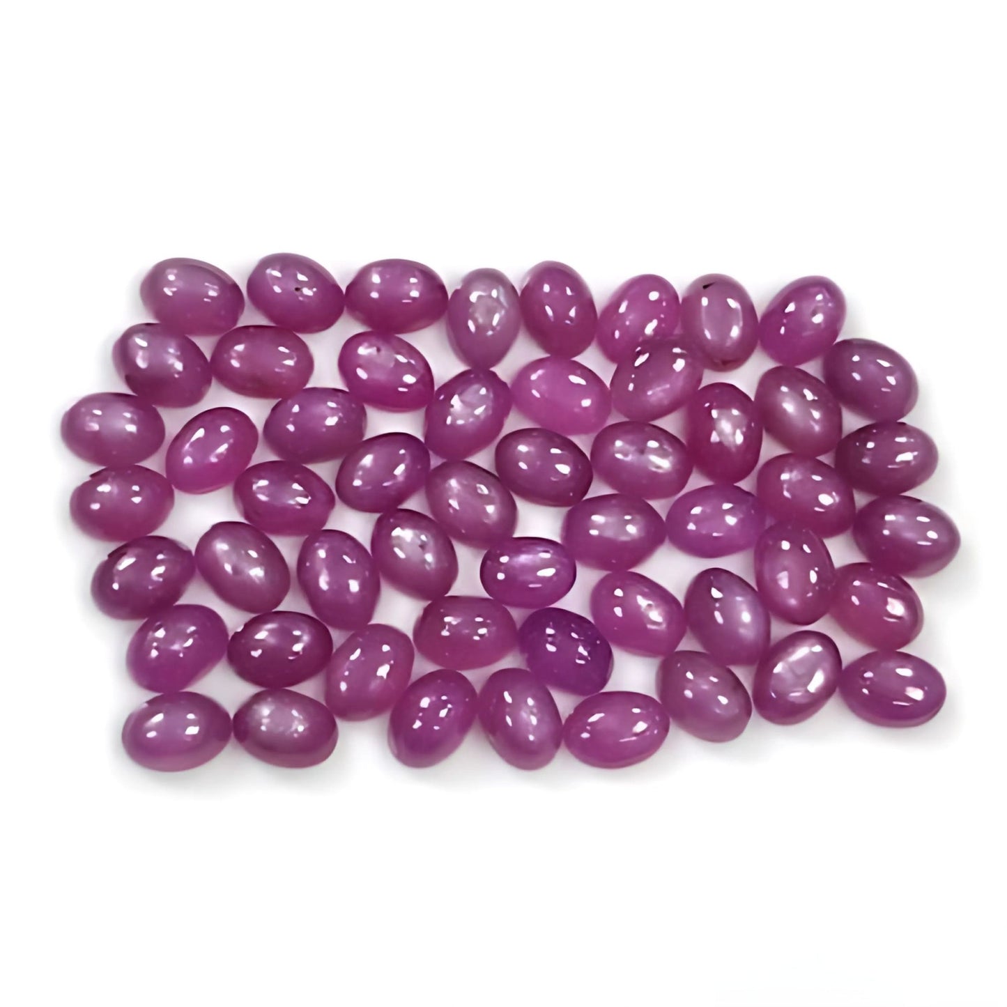 pink sapphire oval shape cabochon