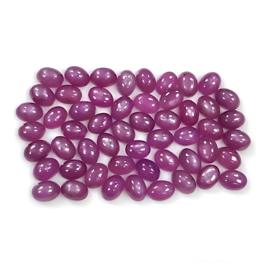 pink sapphire oval shape cabochon
