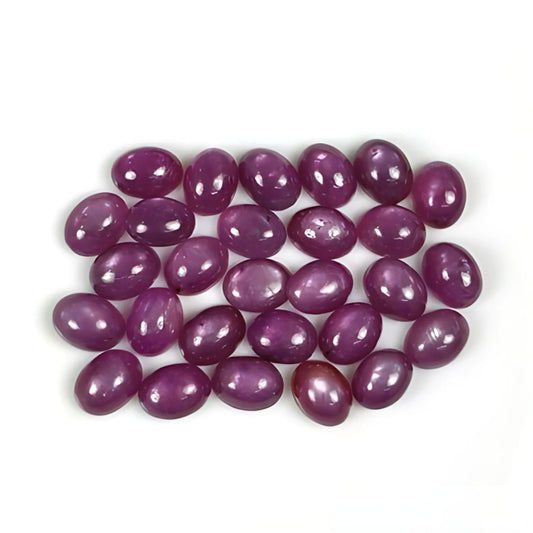 pink sapphire oval shape cabochon