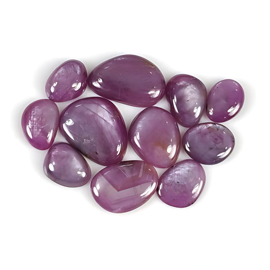pink sapphire fancy shape cabochon