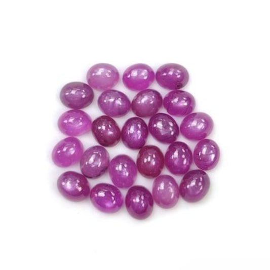 pink sapphire oval shape cabochon