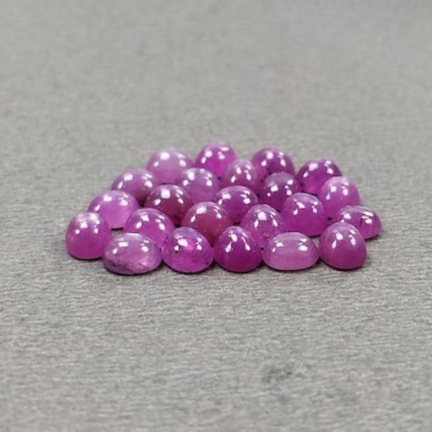 13.95cts pink Sapphire Gemstone Cabochon Natural Untreated Oval Shape 23pcs