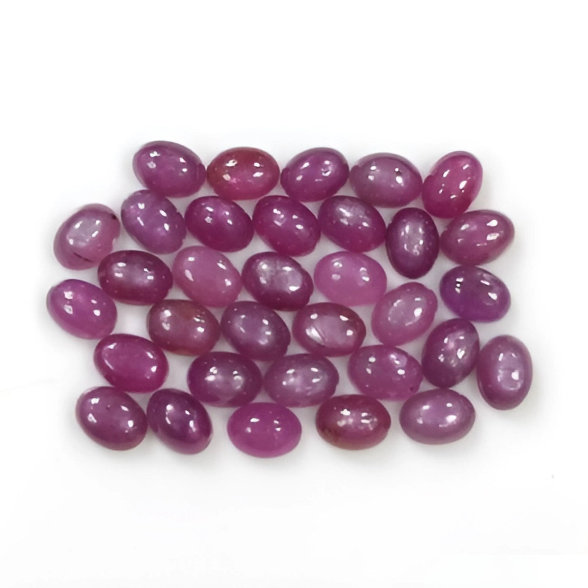 pink sapphire oval shape cabochon