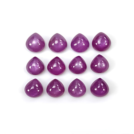 pink sapphire heart shape cabochon