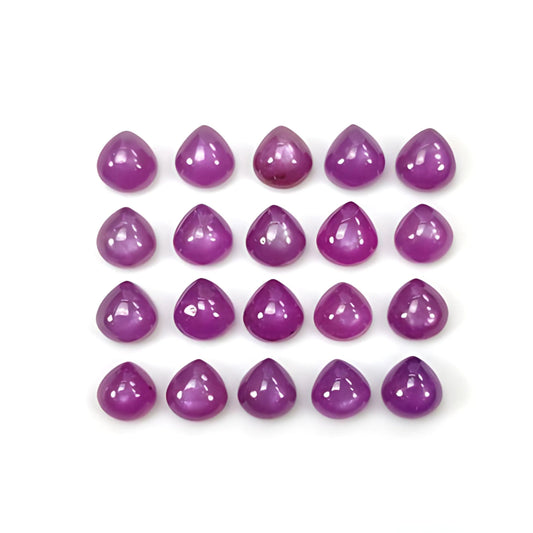 pink sapphire heart shape cabochon