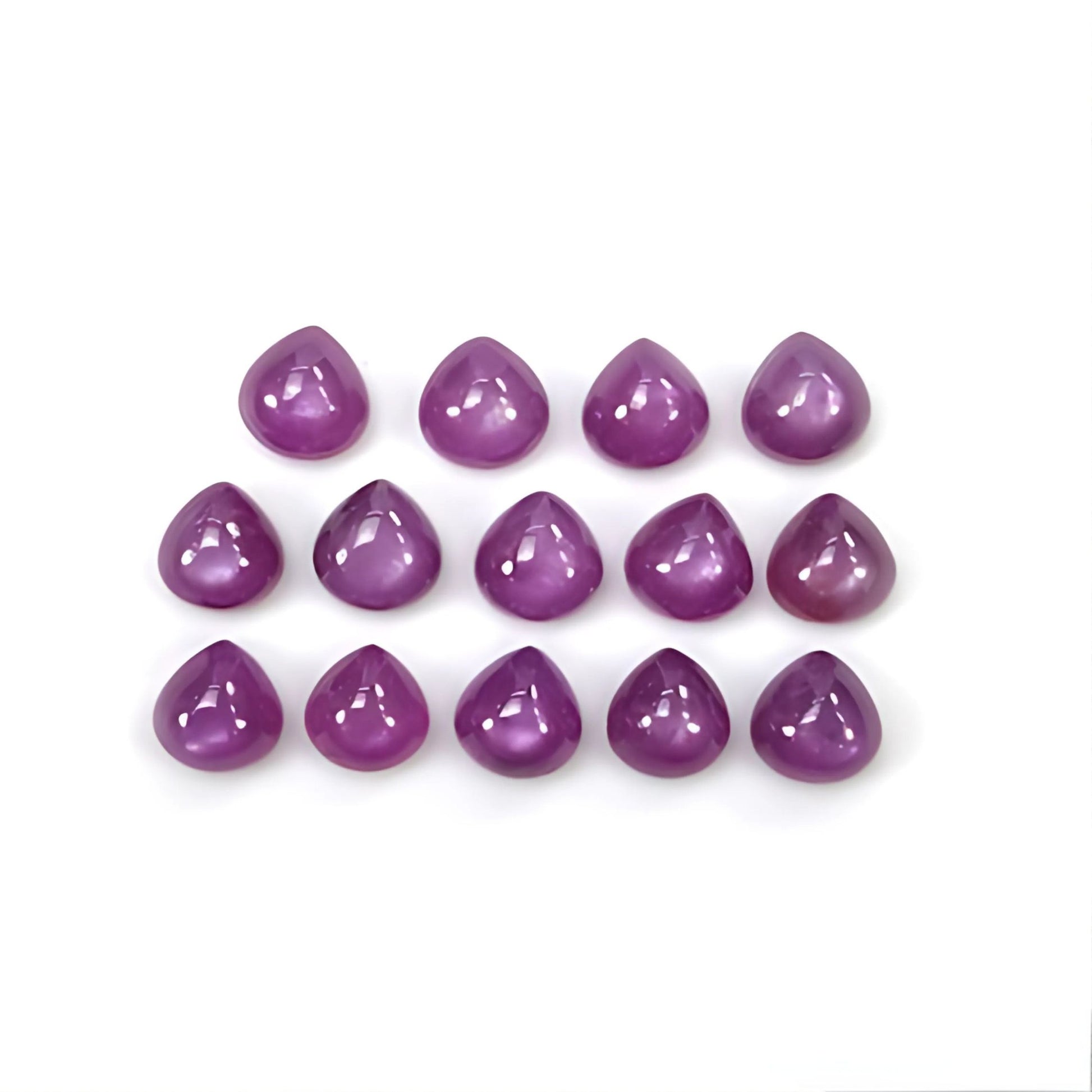 pink sapphire heart cabochon