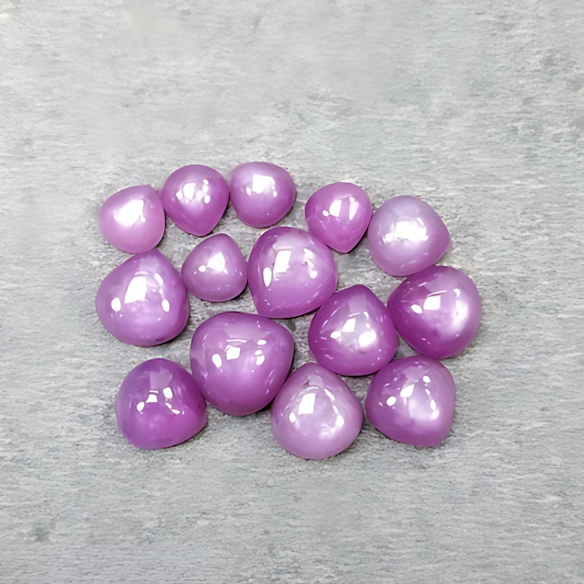 cabochon de saphir rose naturel non traité