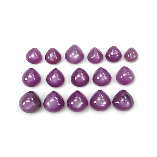 pink sapphire heart shape cabochon