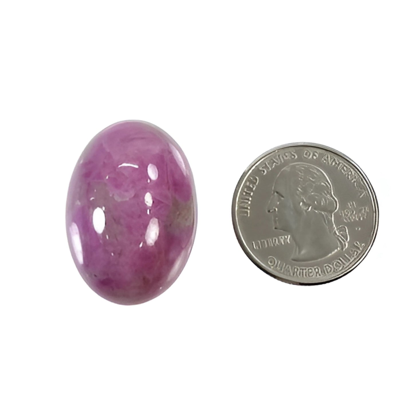 ゾイサイトルビーオーバルシェイプカボション