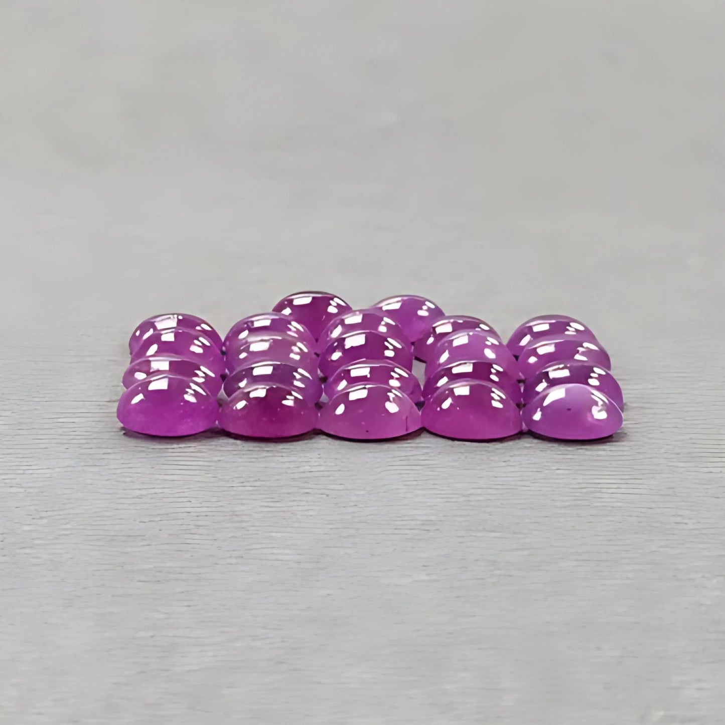 16.45cts Pink Sapphire Gemstone Cabochon Natural Untreated Oval 6*4mm 22pcs