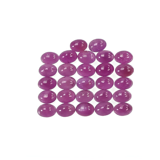 pink sapphire oval shape cabochon