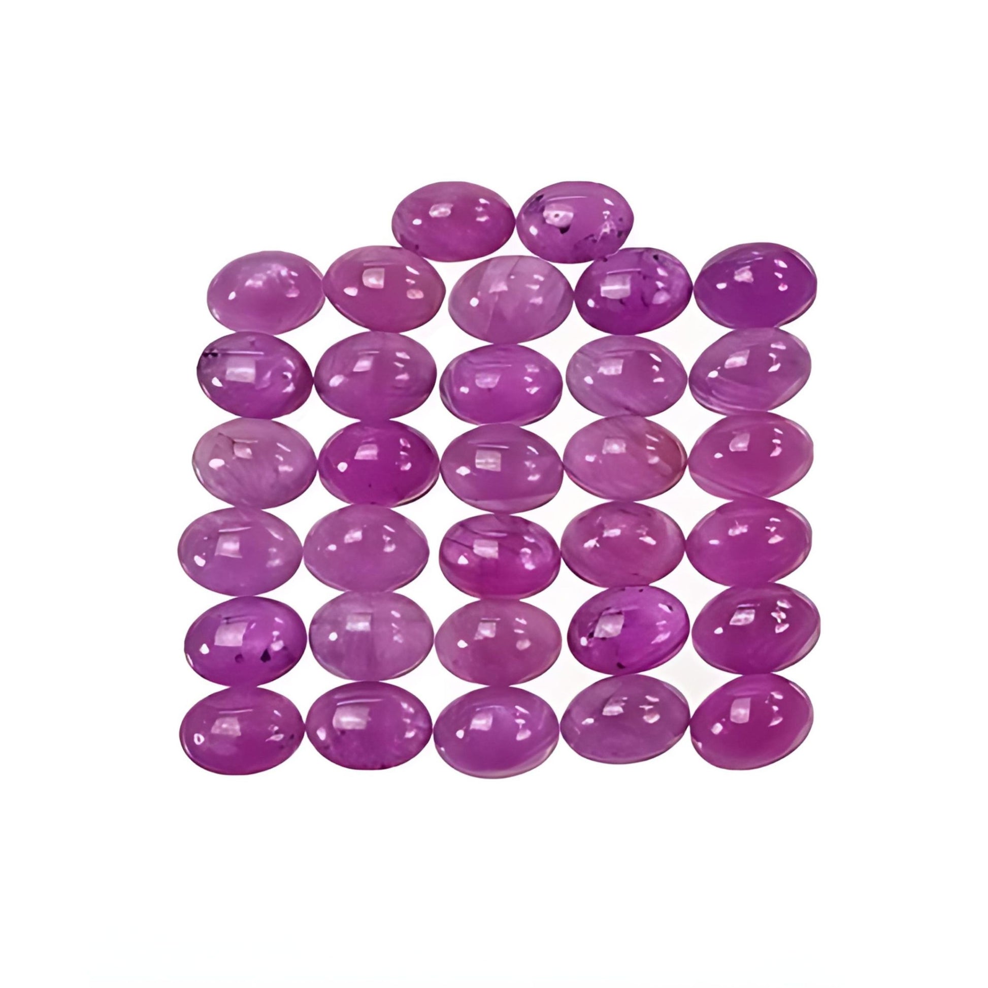 pink sapphire oval cabochon