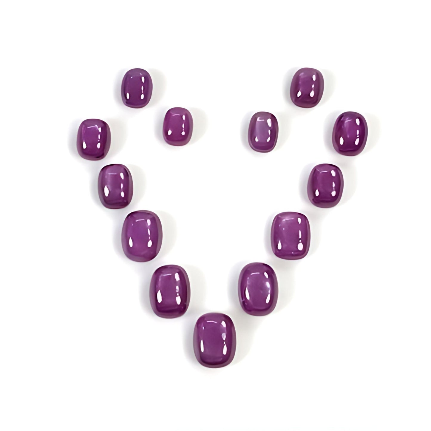 pink sapphire cushion cabochon