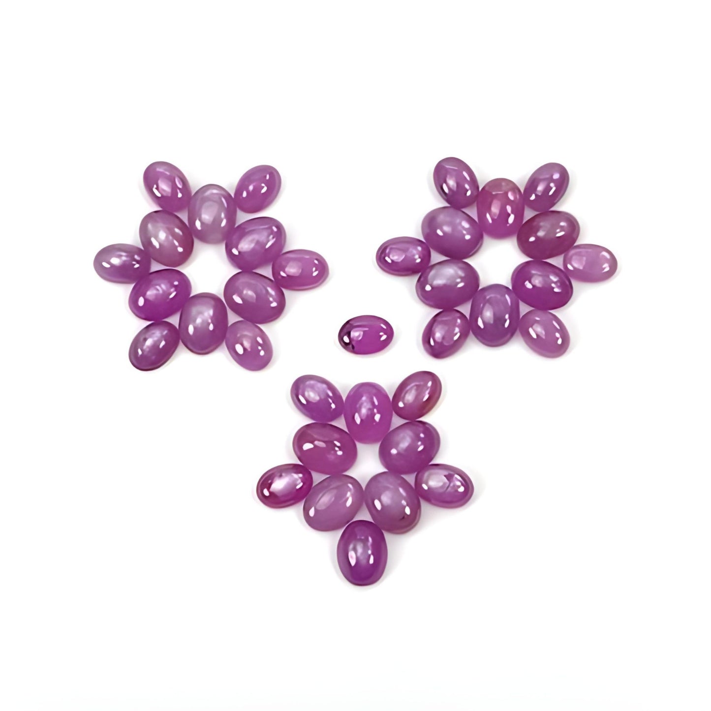 pink sapphire oval cabochon