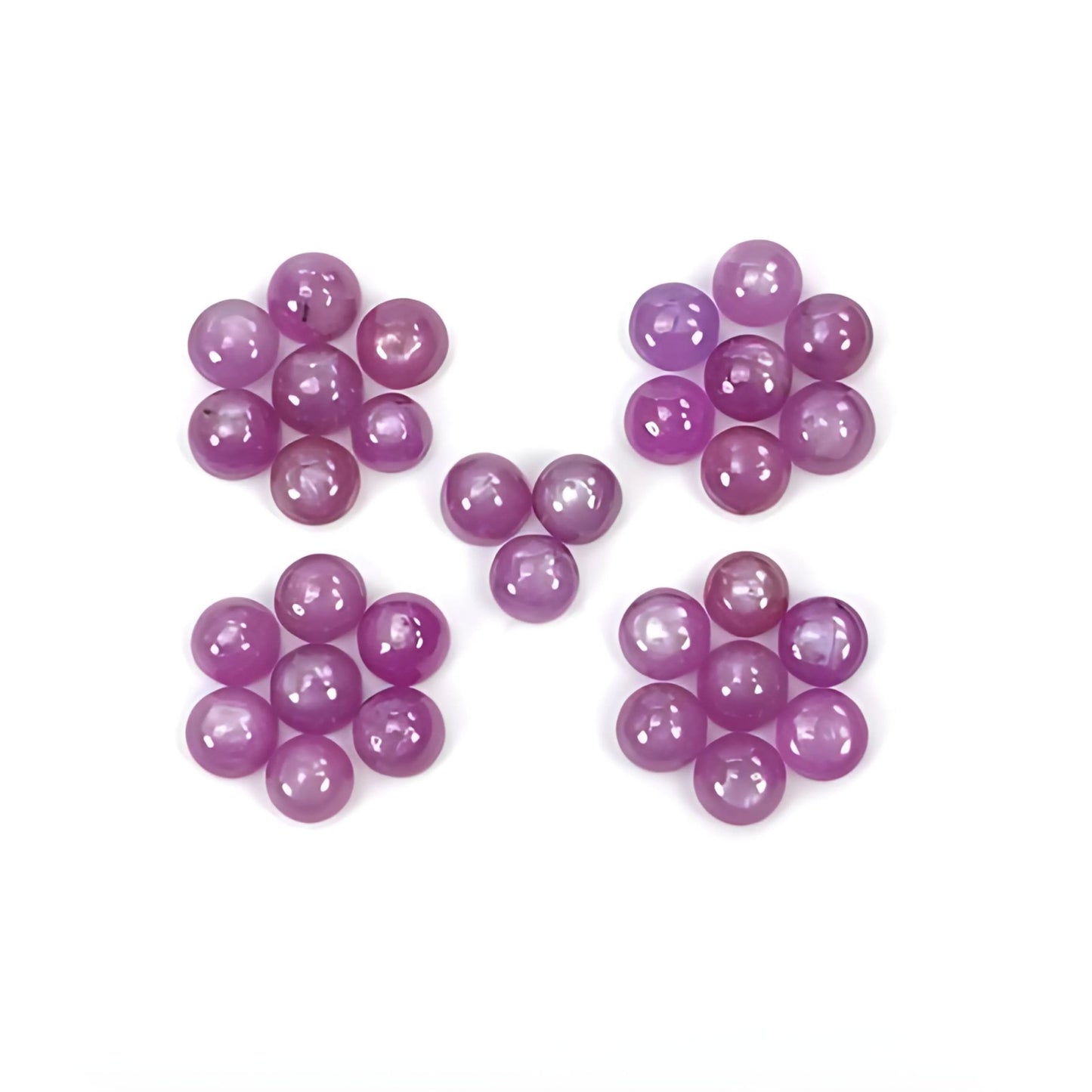 pink sapphire round cabochon