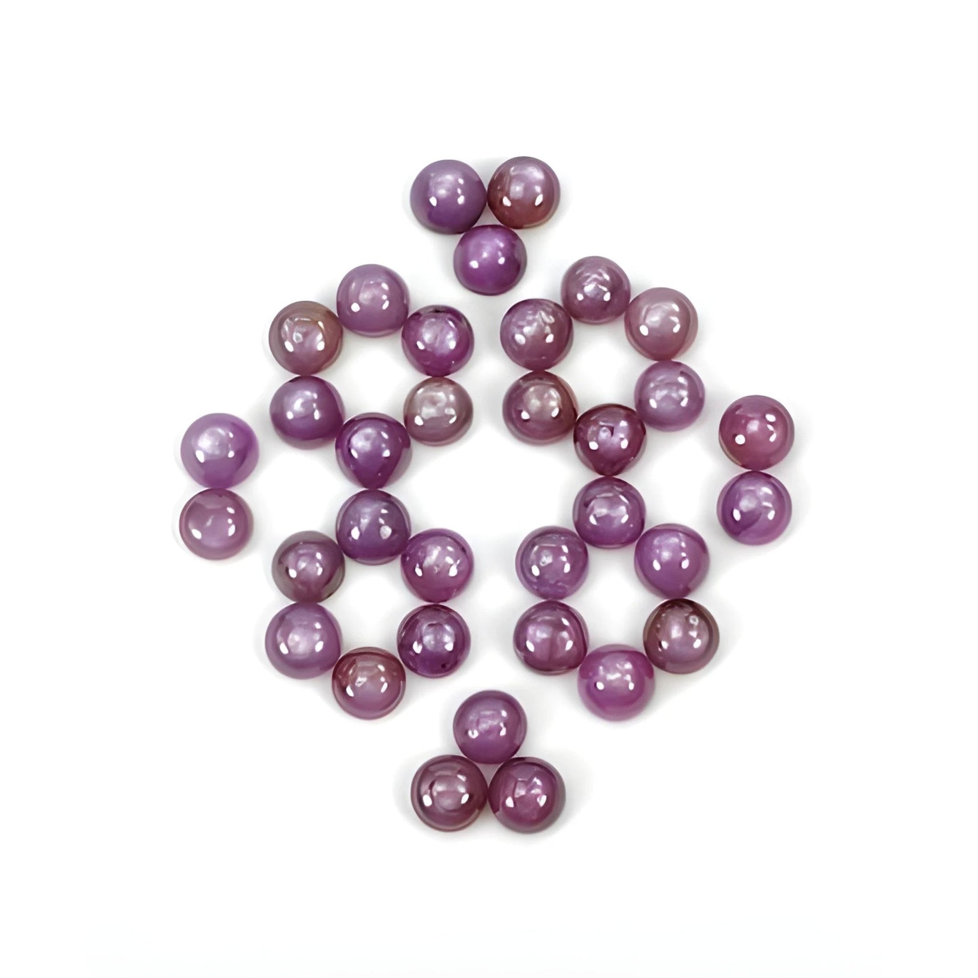 pink sapphire round cabochon