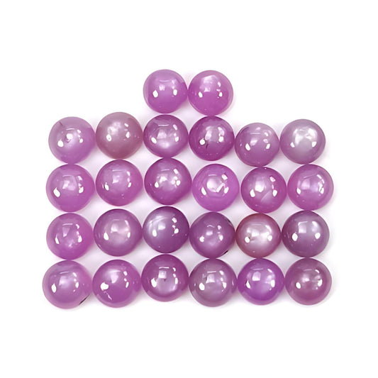 pink sapphire round cabochon