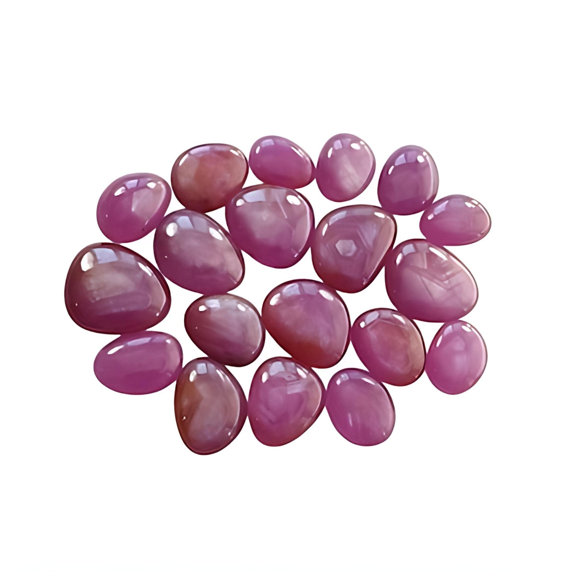 pink sapphire egg shape cabochon