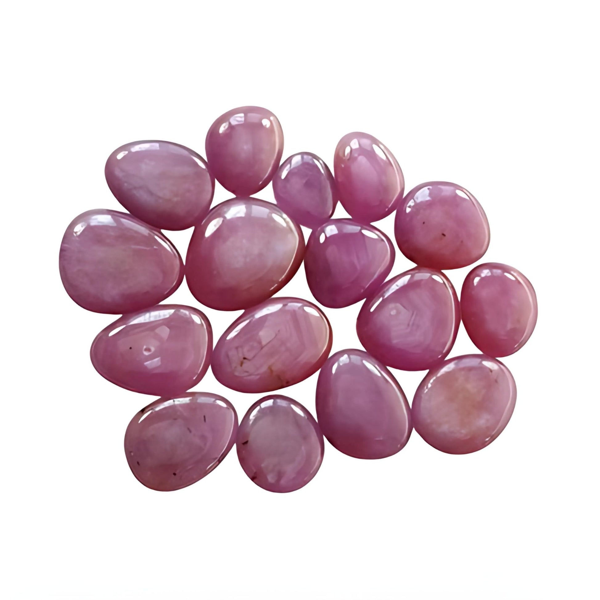 pink sapphire egg shape cabochon