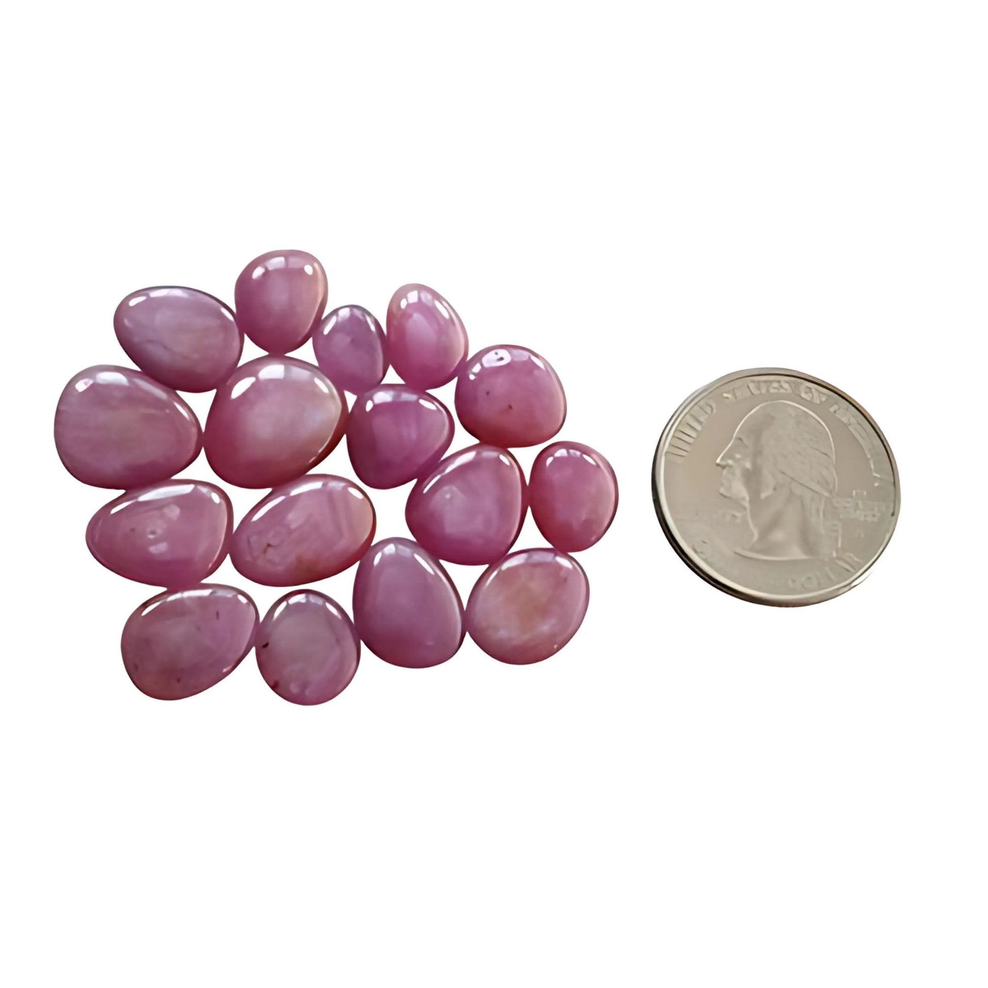 粉色蓝宝石凸圆形宝石