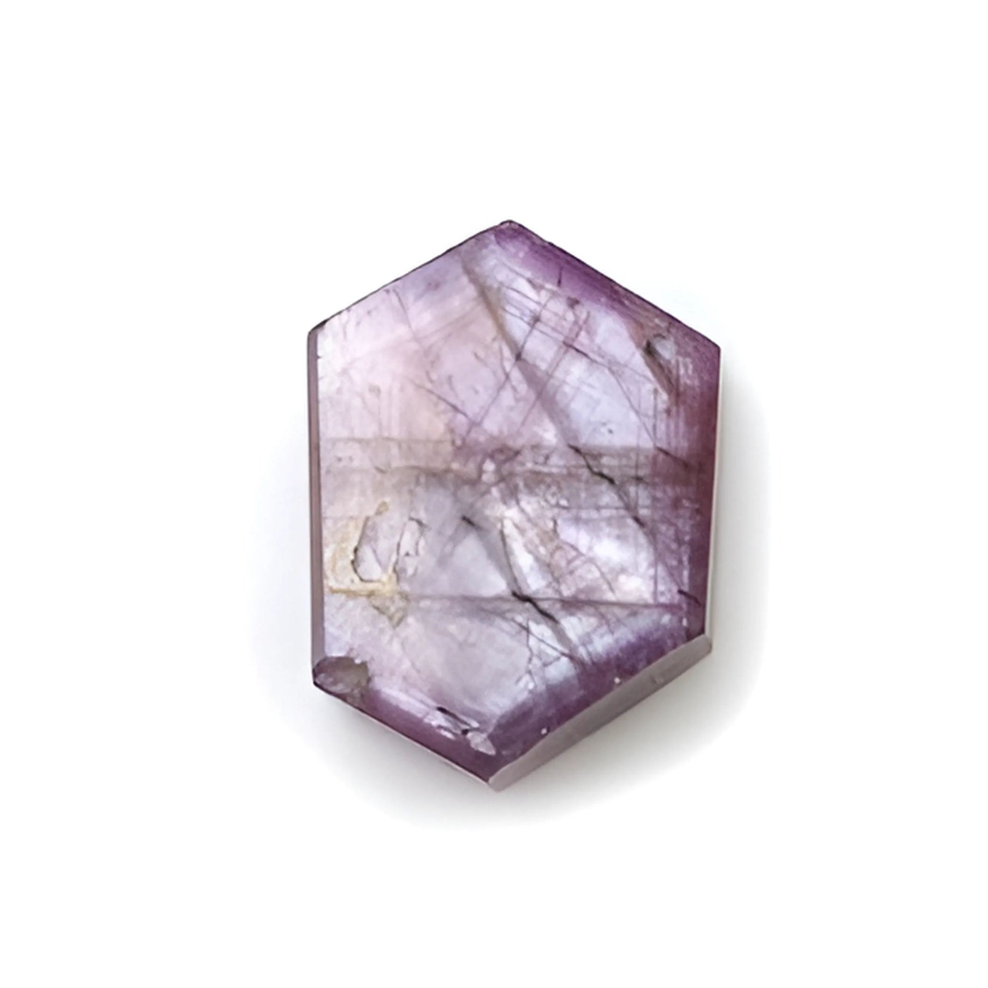 roseary sapphire hexagon flat slices