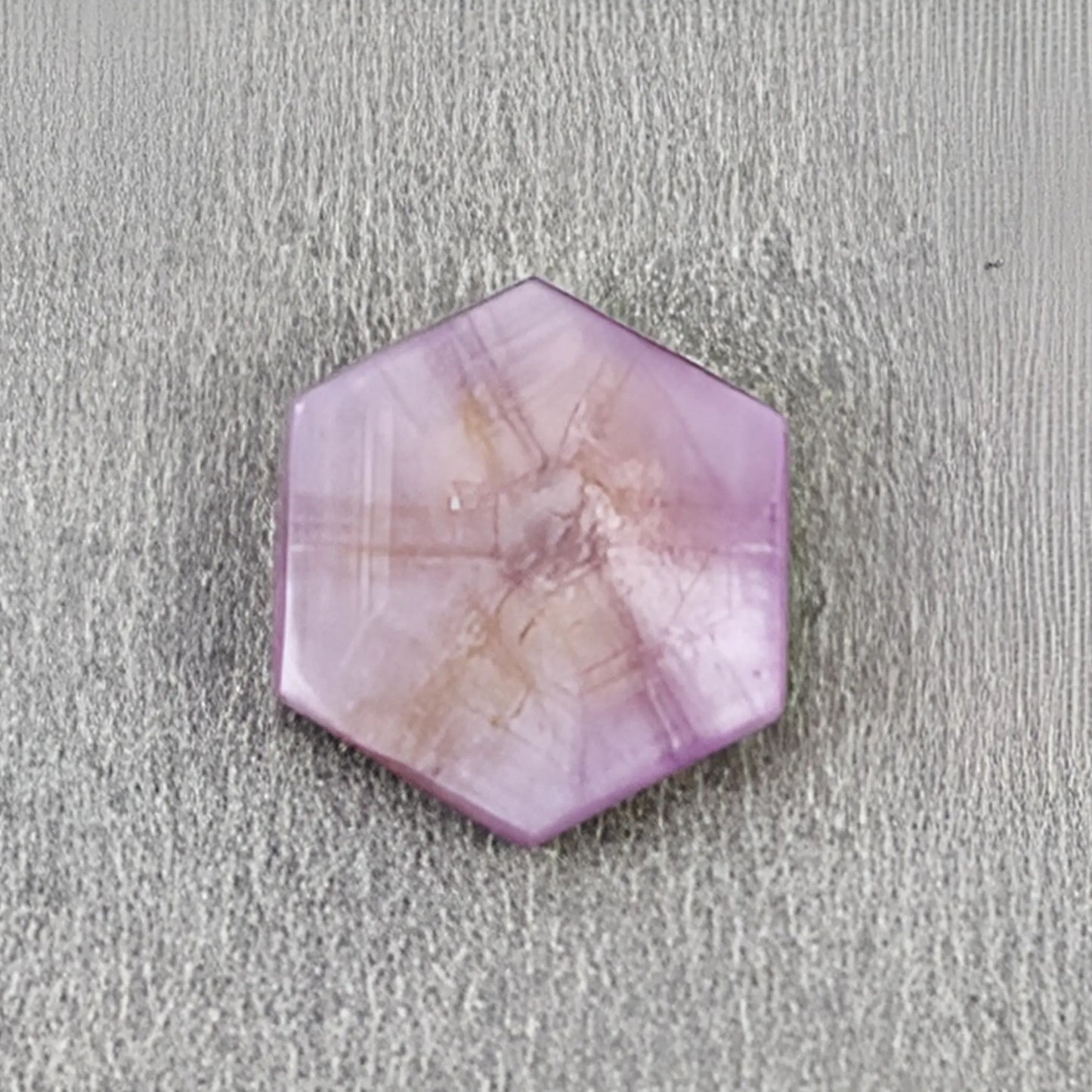 ローズマリーサファイアトラピチェ六角形スライス