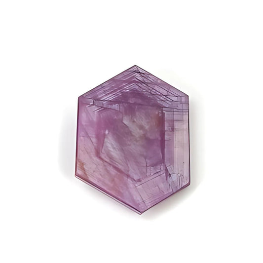 rosemary ruby Trapiche hexagon flat slices