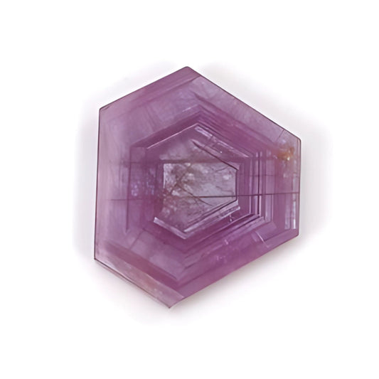 rosemary pink sapphire flat sizes hexagon