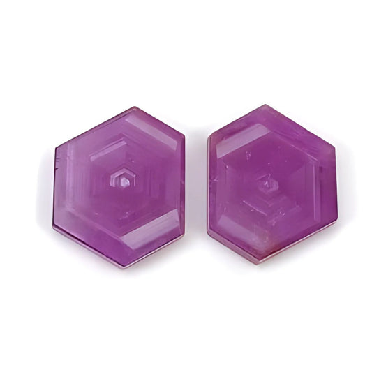 rosemary ruby hexagon flat slices