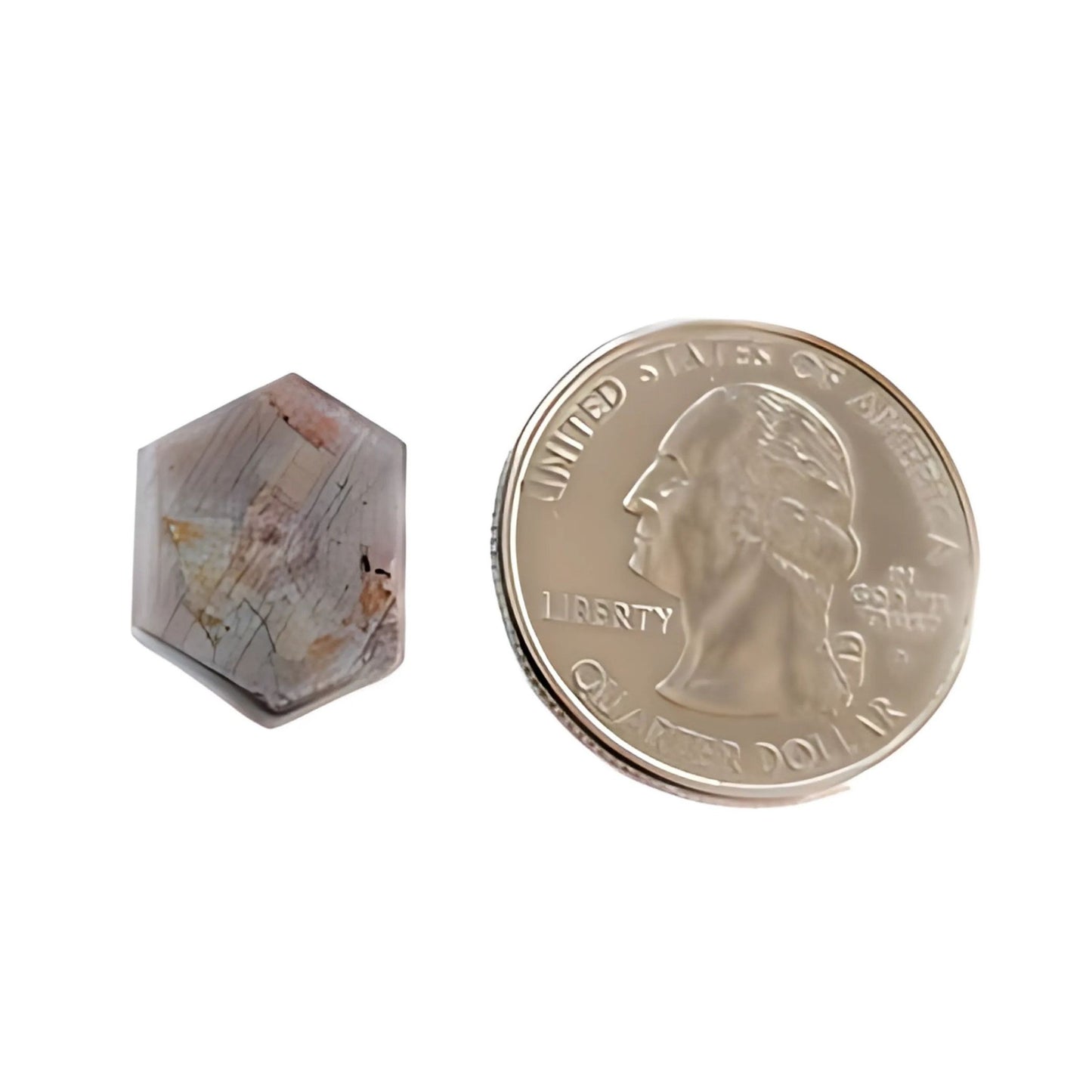 11.10cts Rosemary Pink Trapiche Sapphire Flat Slices Gemstone Natural Untreated Hexagon Shape